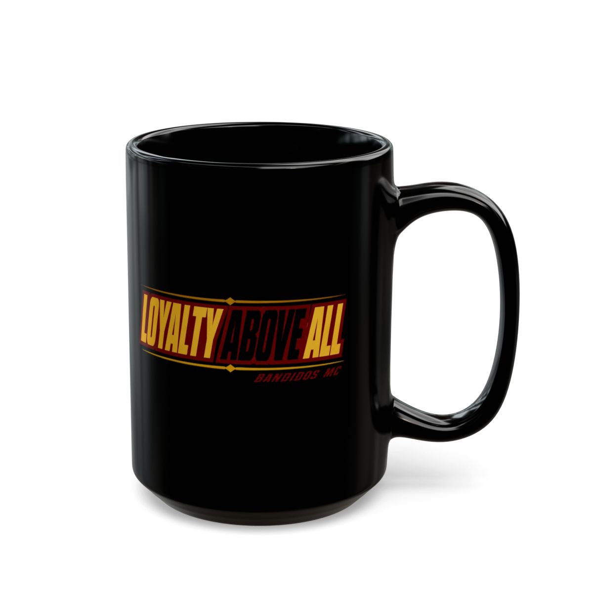 Bandidos MC "Loyalty Above All" Black Mug - alternate angle 5, merchandise