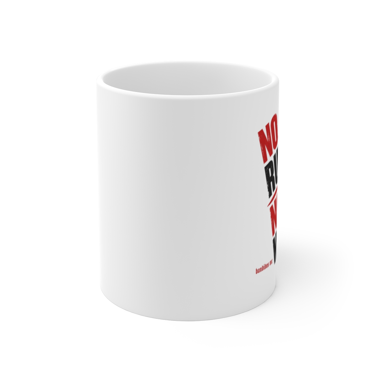 Bandidos MC "No Rules. No Masters." White Mug - alternate angle 1, merchandise