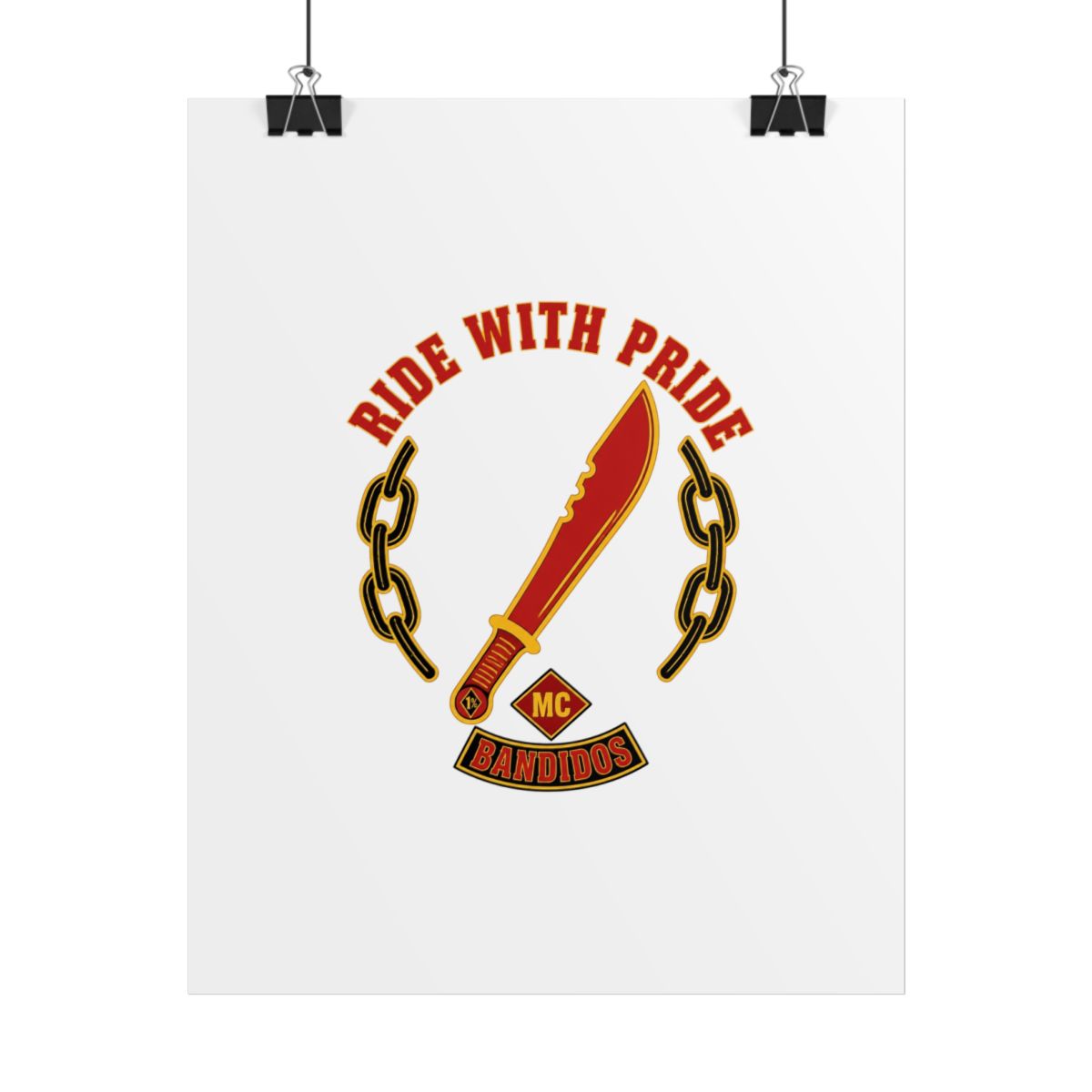 Bandidos MC "Ride with Pride" Poster