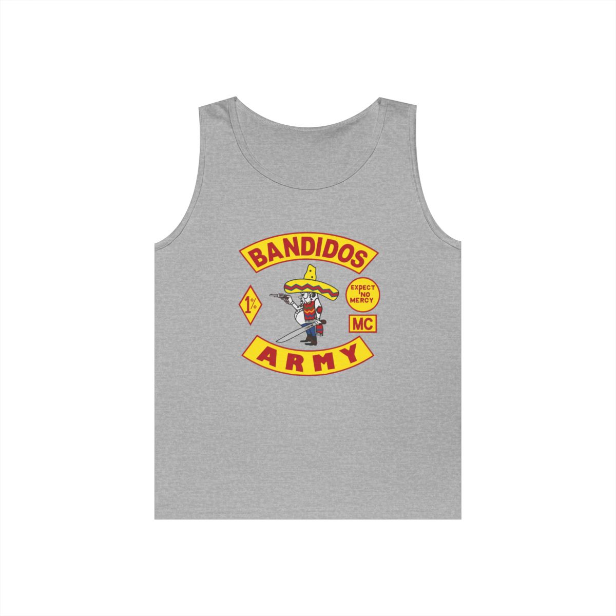 Bandidos Army logo Tank Top | Mexican Sombrero Biker Patch Graphic | Bandidos MC - alternate angle 2, merchandise
