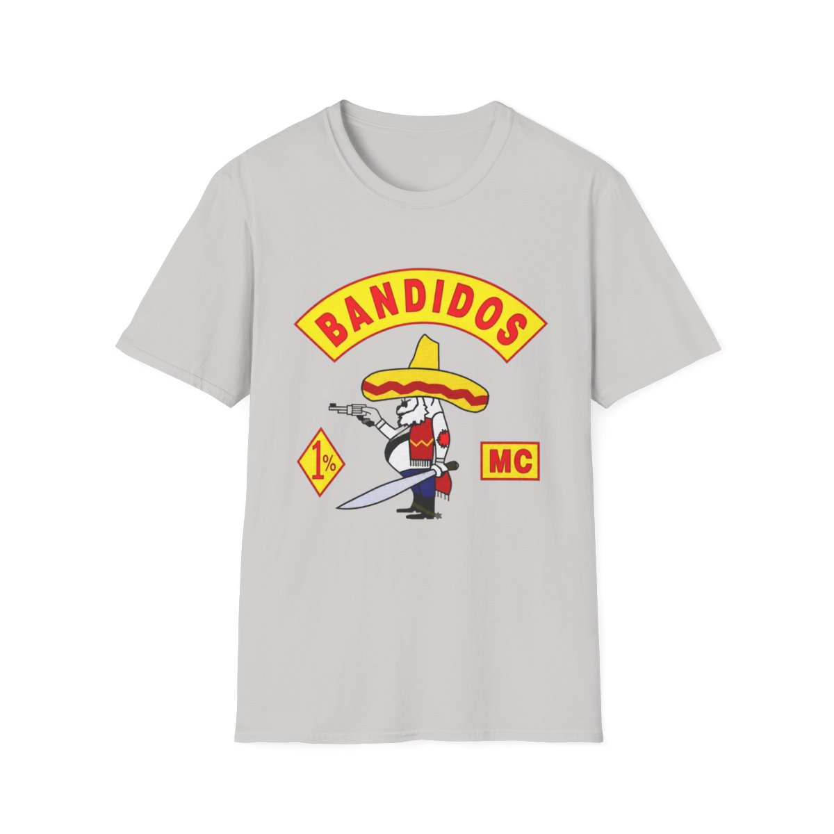 Bandidos sombrero skeleton character T-Shirt | Motorcycle club style | Bandidos MC - alternate angle 2, merchandise