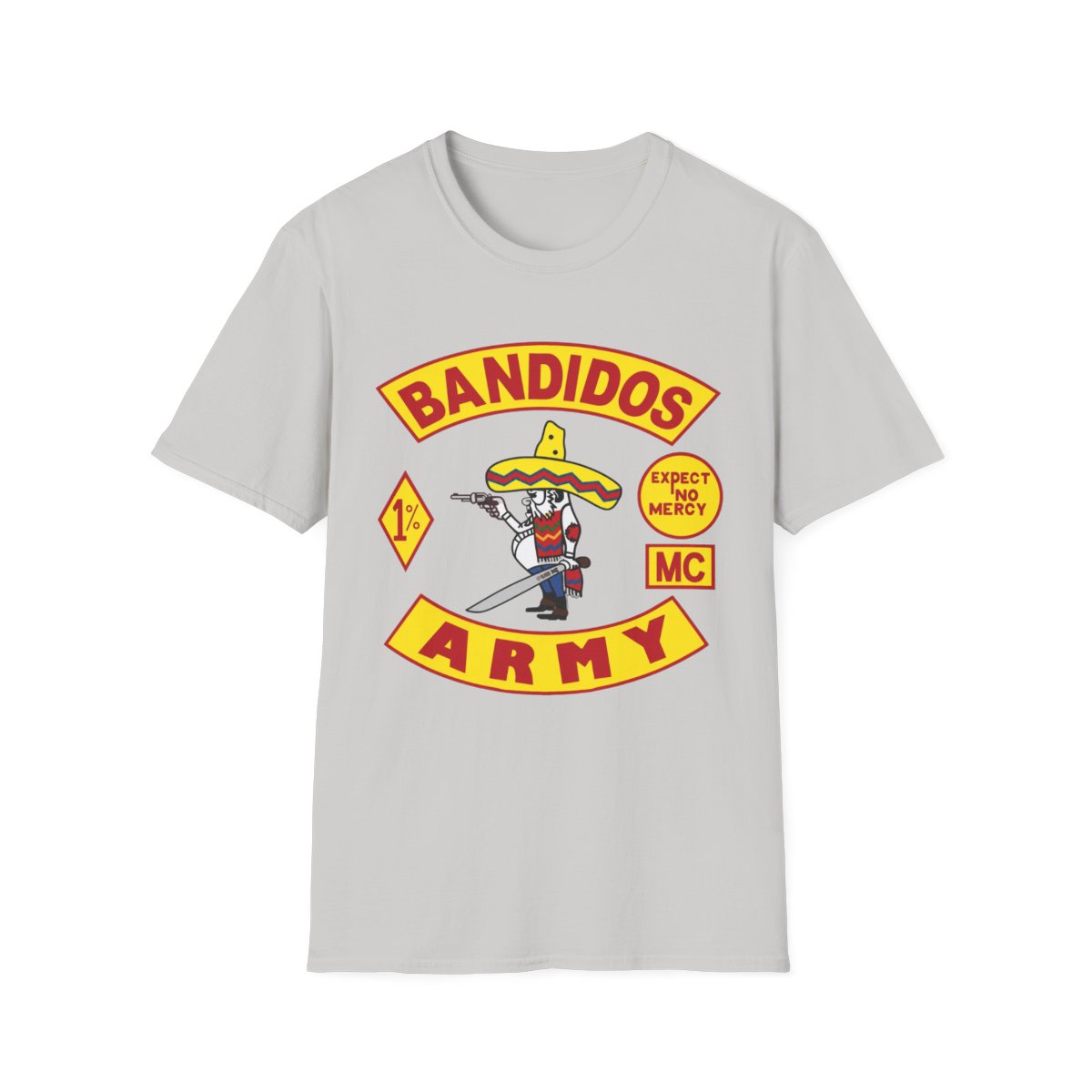 Bandidos Sombrero Skull, T-Shirt | Bandidos Army Motorcycle Club Tee | Bandidos MC - alternate angle 2, merchandise